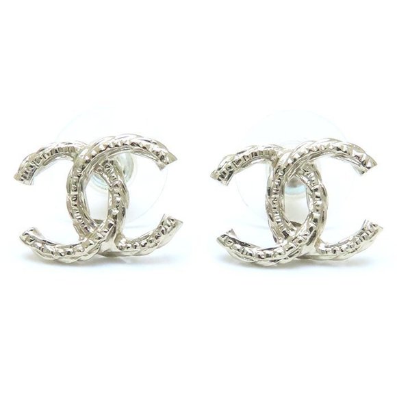 Chanel Coco Mark Gold Gold Plated earring - Picture 1 of 6
